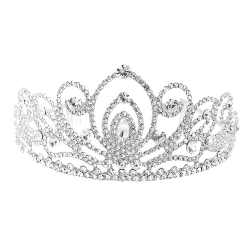 Crystal Avenue Tiara - 2.25" 60774 Crystal/Silver