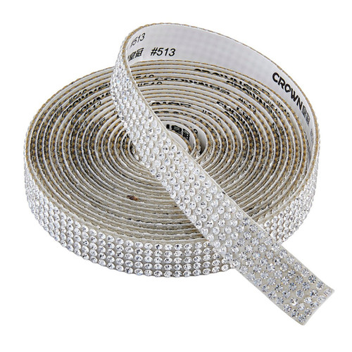 PriceLess Crystal Self Adhesive + Hotfix Banding Crystal 1/2" - 3 Yards