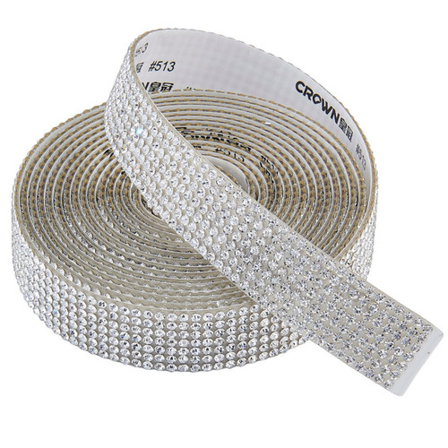 PriceLess Crystal Self Adhesive + Hotfix Banding Crystal 5/8" - 3 Yards