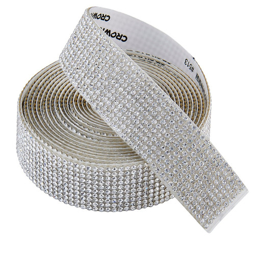 PriceLess Crystal Self Adhesive + Hotfix Banding Crystal 1" - 3 Yards