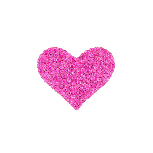 PriceLess Crystal Self Adhesive + Hotfix Heart Rose Small - 12 Pack