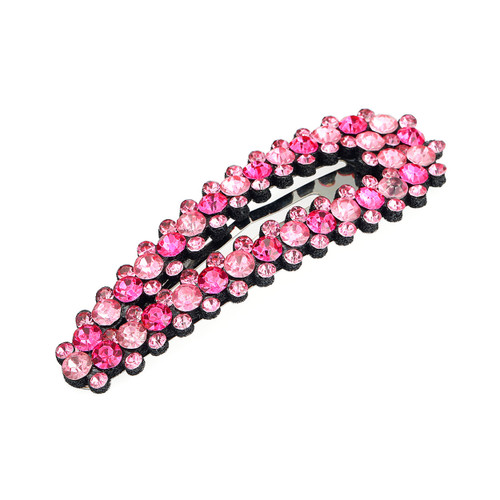 Crystal Avenue Hair Accessory 72016 - Barrette Light Rose