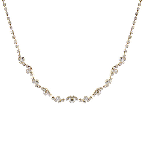 Crystal Avenue Necklace 17651 - G Rs Wave Pattern