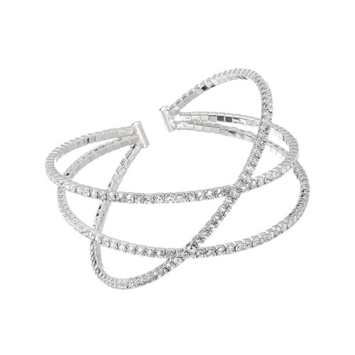 Crystal Avenue Memory Wire 83643 - S Rs Three Row Layer Wire Bclt