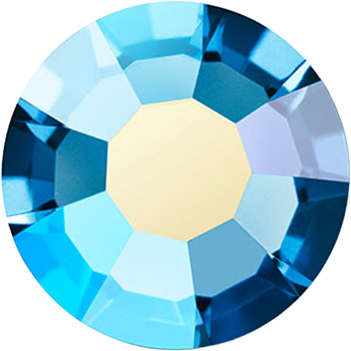 MAXIMA Crystals by Preciosa Flatback Rhinestones Malibu Blue Shimmer AB 16ss