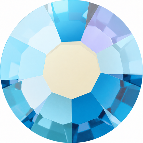 MAXIMA Crystals by Preciosa Flatback Rhinestones Malibu Blue Shimmer AB 16ss