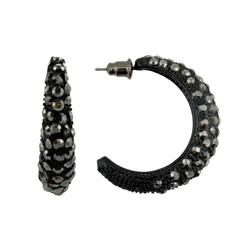 Jewelry Earrings | Earring Hoop 20014 Hematite Pierced - 1 pair