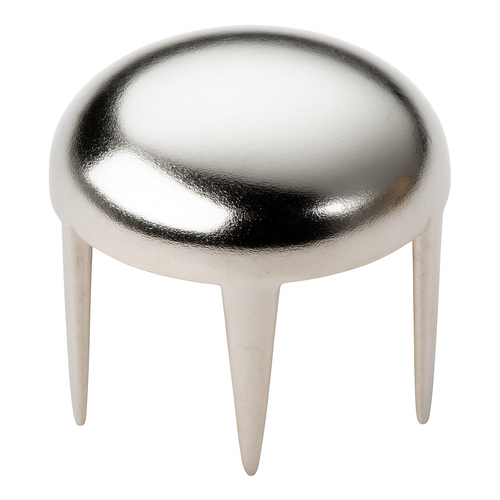 Nailhead Pearl Long Leg 20ss - Silver - 10 gross