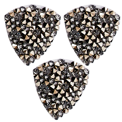 Austrian Crystal Rock Small Trilliant 001 Metallic Light Gold - 3 pieces