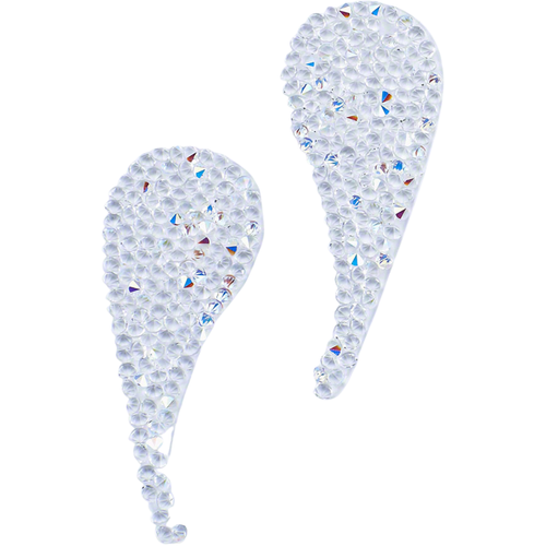 Austrian Fine Rock Small Paisley 302 Crystal AB - 1 Pair