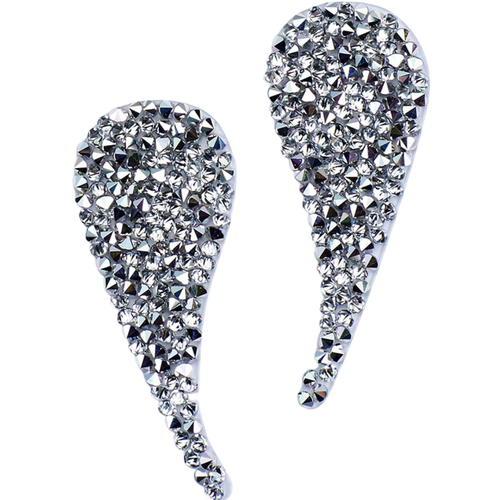 Austrian Fine Rock Small Paisley 302 Comet Argent Light - 1 Pair