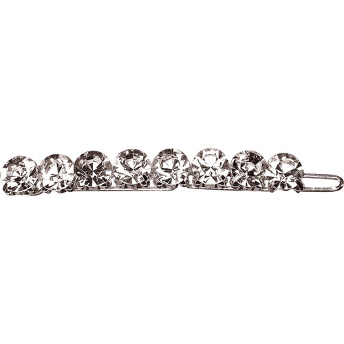 Rhinestone Barrette - 1 Row Crystal