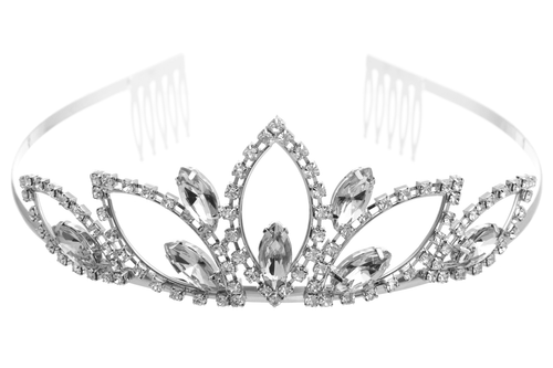 Crystal Avenue Tiara - 2" 60450 Crystal/Silver