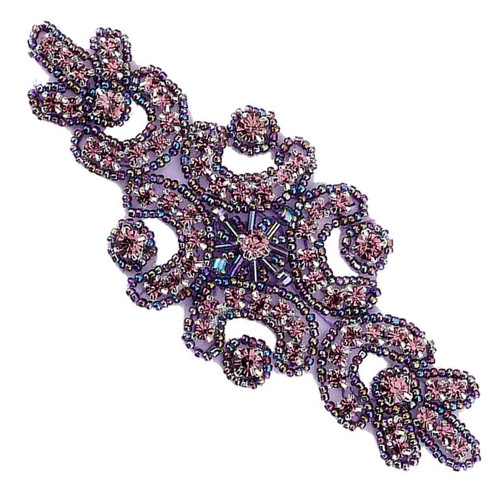 PriceLess Crystal Trim Applique #605 Light Amethyst