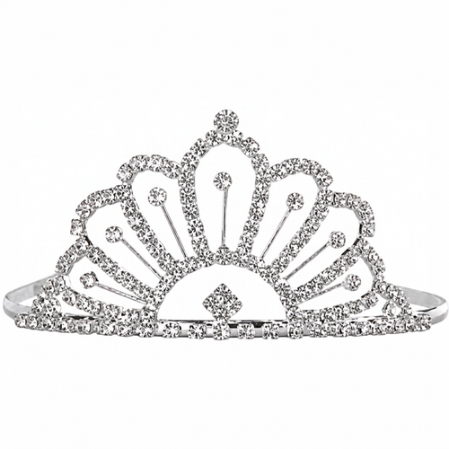 Crystal Avenue Tiara - 2.5" 60156 Crystal/Silver