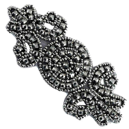 PriceLess Crystal Trim Applique #602 Jet Hematite