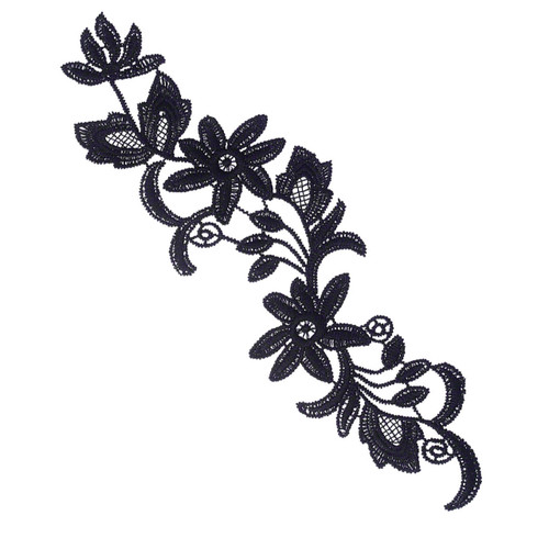 DIY Applique - Black Viola B