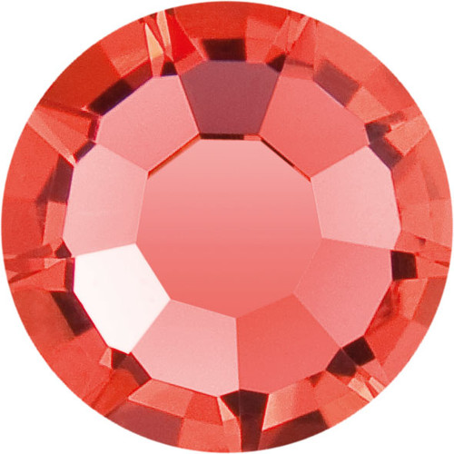 LUX Austrian Crystal Flatback Rhinestones Padparadscha 12ss