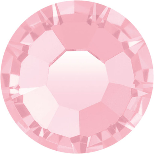 LUX Austrian Crystal Flatback Rhinestones Light Rose 40ss