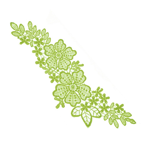 DIY Applique - Green Vinca A