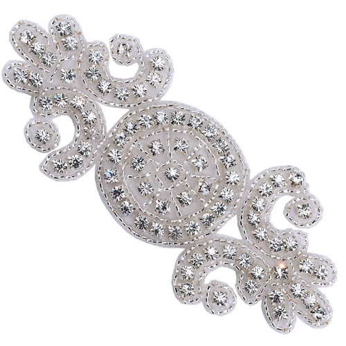 PriceLess Crystal Trim Applique #602 Crystal/Silver