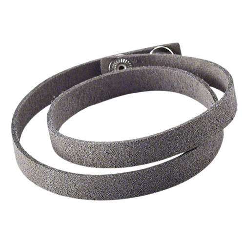 Make Your Own Custom Rhinestone Accessory - Wrap Bracelet Small Charcoal Suede Microfiber