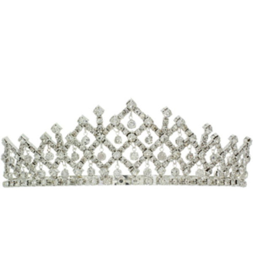 Crystal Avenue Tiara - 1.5" 60517 Crystal/Silver