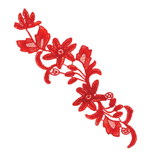 DIY Applique - Red Viola B