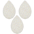 Swarovski Crystal Fabric Large Pear #013 Crystal AB