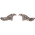 Swarovski Crystal Rock Fleur #312 Metallic Light Gold