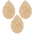 Swarovski Crystal Fine Rock Large Pear #013 Golden Shadow