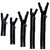 Austrian Crystal Zipper Magic - Crystal/Black - Non-Separating
