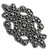 PriceLess Crystal Trim Applique #604 Jet Hematite
