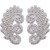 PriceLess Crystal Trim Applique #614 Crystal/Silver