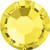 LUX Austrian Crystal Flatback Rhinestones Citrine 16ss