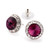 15mm Performance Earrings - Amethyst Pierced
