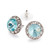 15mm Performance Earrings - Aquamarine Pierced