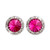 15mm Performance Earrings - Fuchsia Clipped