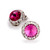 15mm Performance Earrings - Fuchsia Clipped