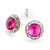 15mm Performance Earrings - Fuchsia Pierced