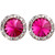 20mm Performance Earrings - Fuchsia Pierced