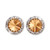 15mm Performance Earrings - Light Colorado Topaz Clipped