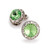 15mm Performance Earrings - Peridot Clipped