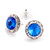 15mm Performance Earrings - Sapphire Pierced