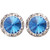 20mm Performance Earrings - Sapphire Clipped