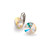 10.5mm Simple Rivoli Earrings - Crystal AB Clipped
