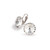 10.5mm Simple Rivoli Earrings - Crystal Clipped
