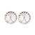 10.5mm Simple Rivoli Earrings - Crystal Clipped