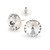 14mm Simple Rivoli Earrings - Crystal Pierced