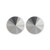 14mm Simple Rivoli Earrings - Hematite Clipped